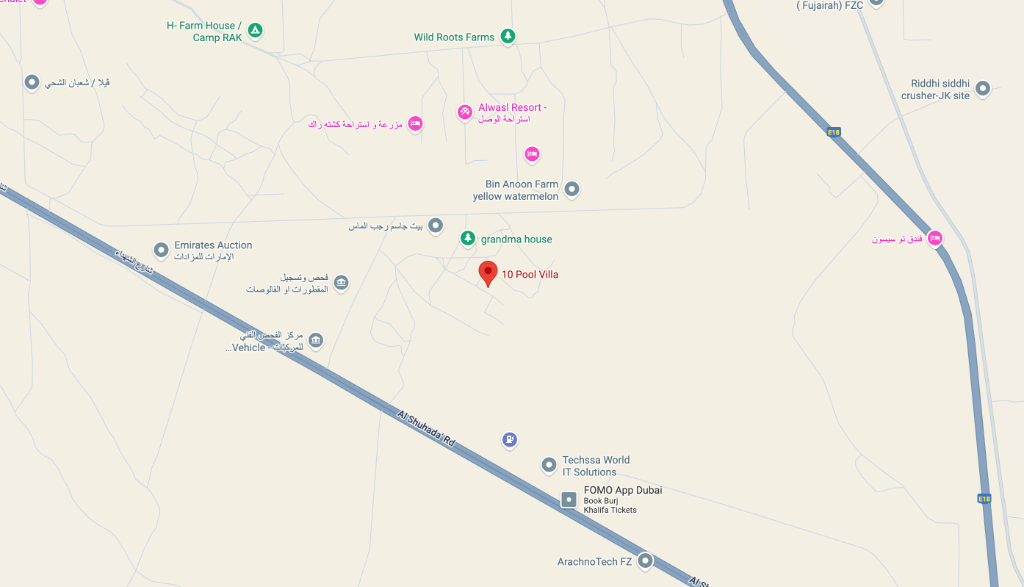 10 Pool Villa Location Map